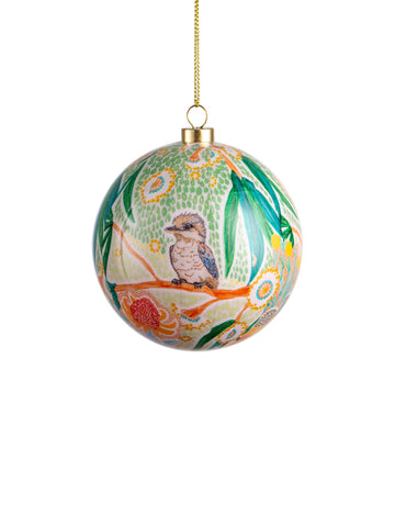 Aboriginal Laughter Among The Blooms Bauble