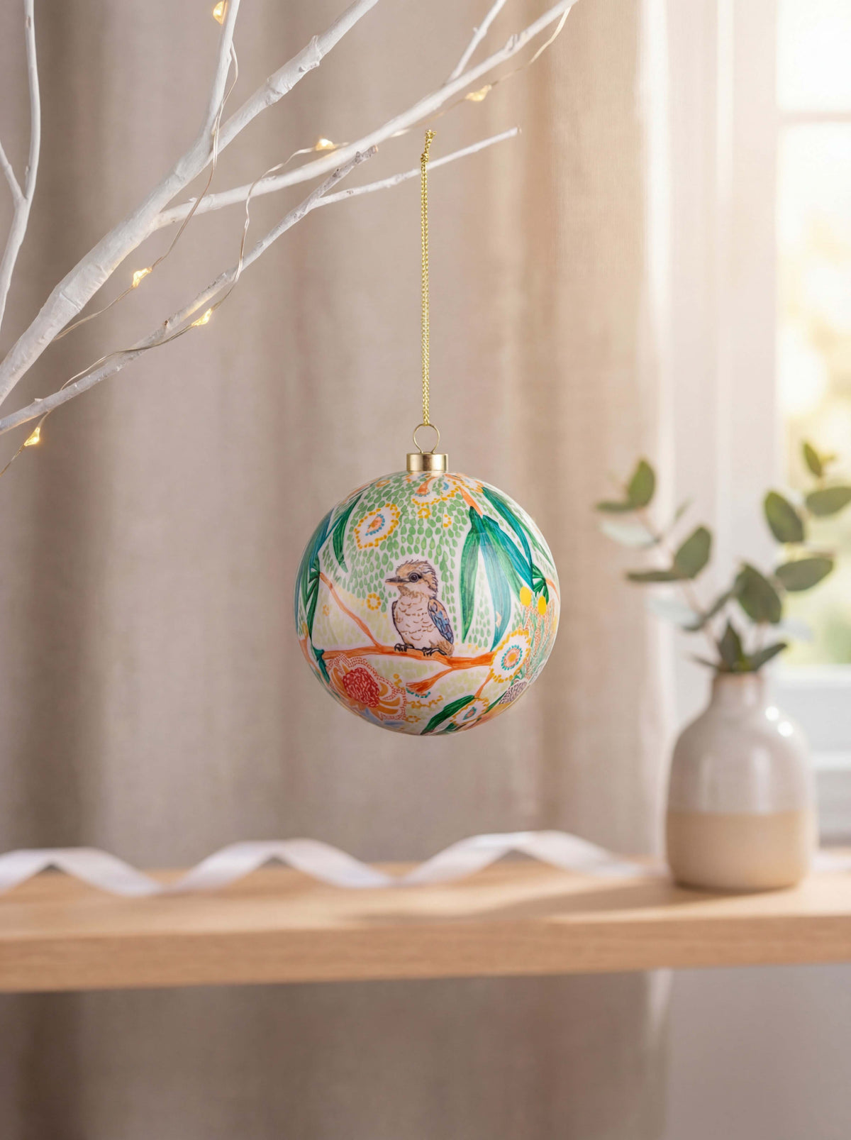 Aboriginal Laughter Among The Blooms Bauble