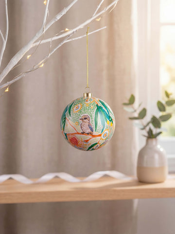 Aboriginal Laughter Among The Blooms Bauble