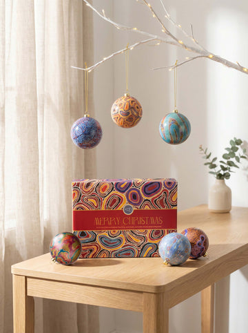 Aboriginal Our Country 6Pack Baubles 2026