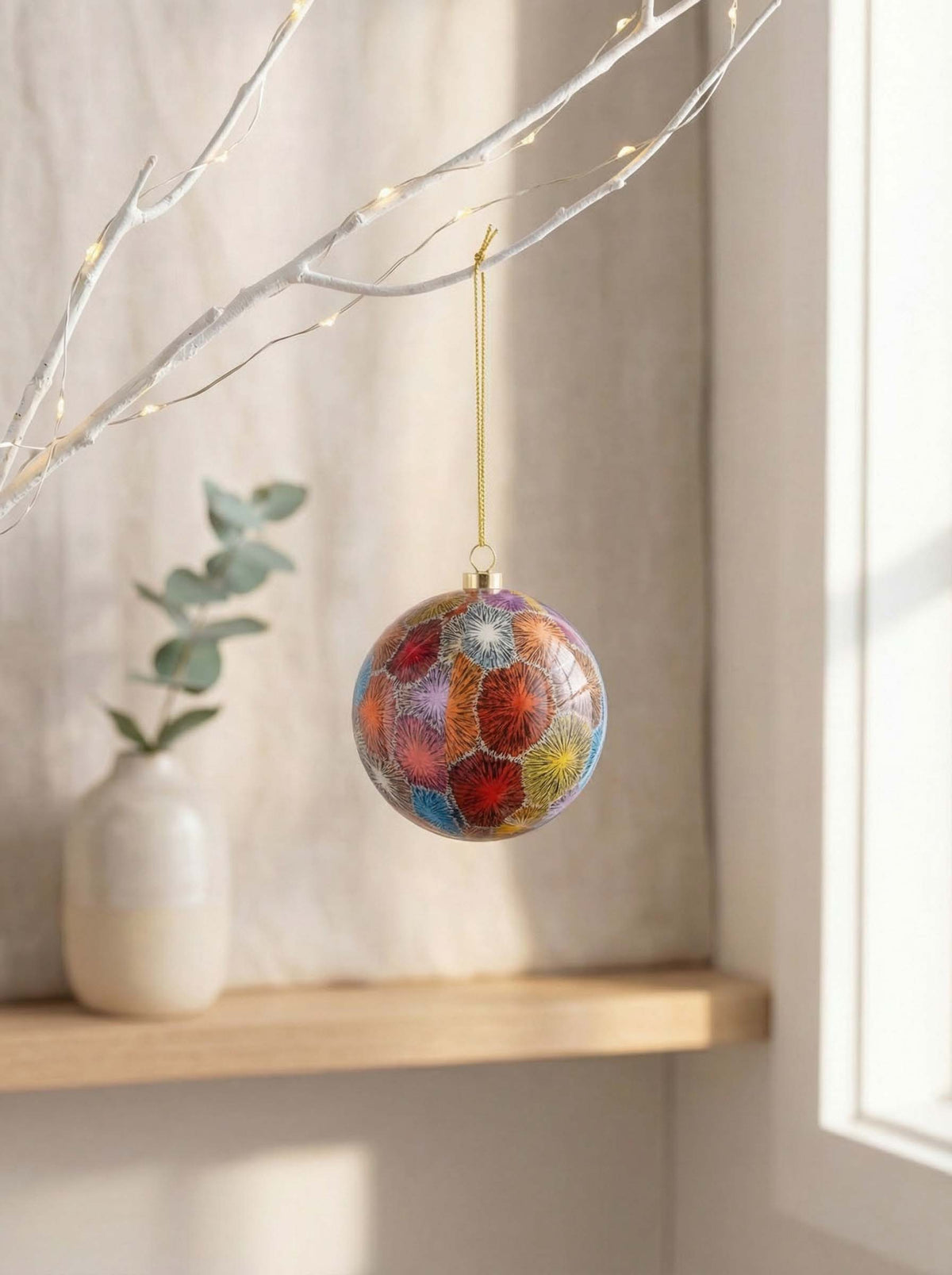 Aboriginal Bush Flower Bauble