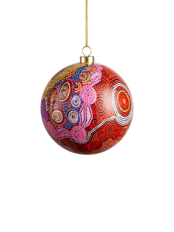Aboriginal Waterhole Dreaming Bauble