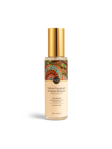 Aboriginal Native Frangipani &amp; Peach Blossom Body Mist