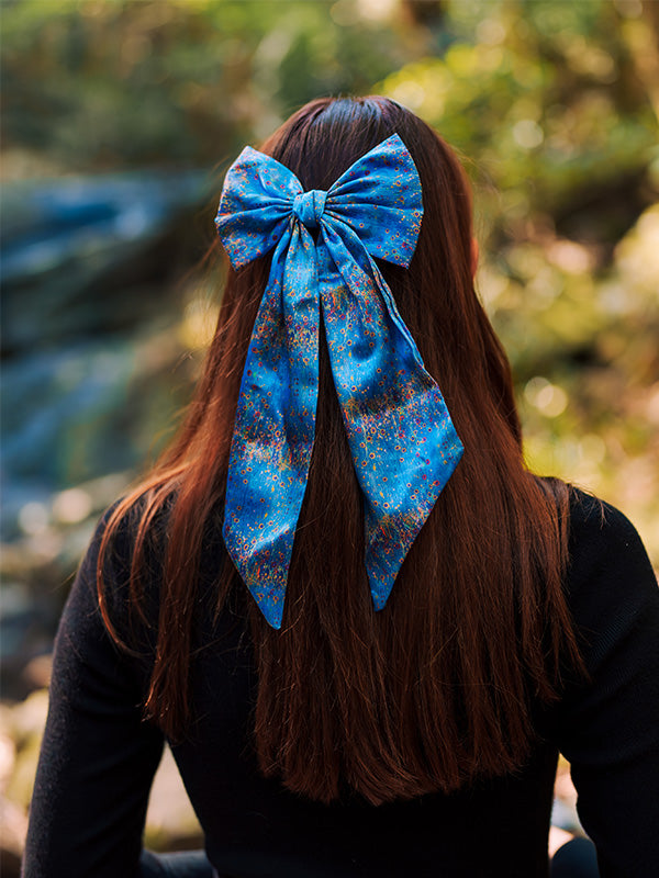 Aboriginal Morning Mist Bow Hair Clip