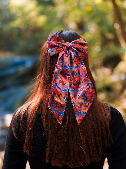 Aboriginal Our Country Bow Hair Clip