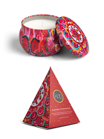 Aboriginal Scented Christmas Bush Candle Tin