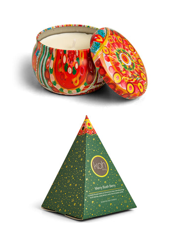 Aboriginal Scented Merry Bush Berry Candle Tin