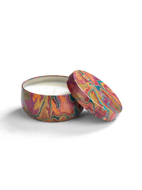 Aboriginal Scented Sandalwood &amp; Wild Orange Candle Tin