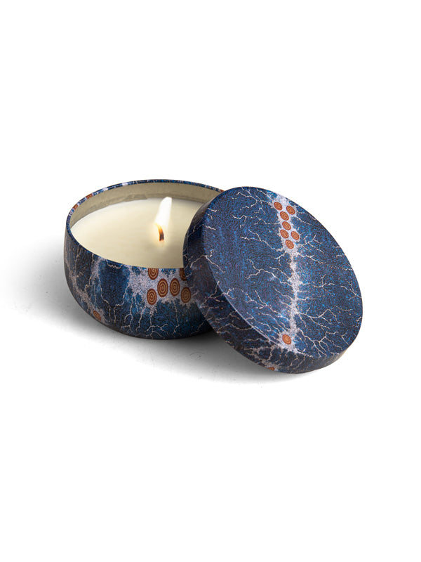 Aboriginal Scented Lemon &amp; Eucalyptus Candle Tin