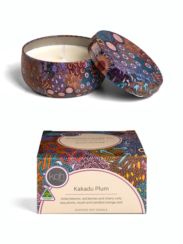 Aboriginal Scented Kakadu Plum Candle Tin