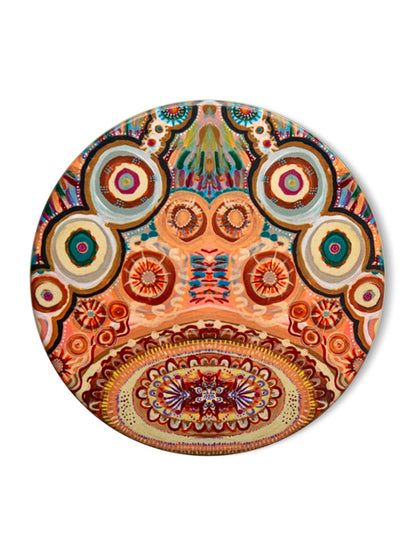 Aboriginal Her Journey Ceramic Coaster