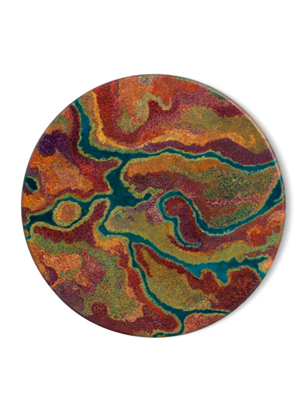 Aboriginal Pilbara Creeks Ceramic Coaster