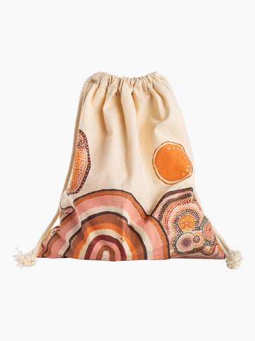 Aboriginal Journeys In The Sun Cotton Bag 29cm