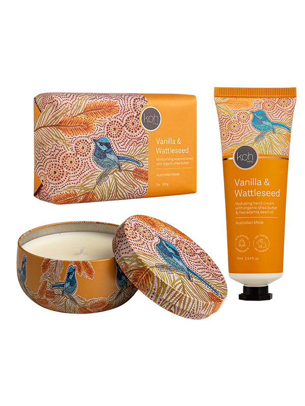 Aboriginal Vanilla & Wattleseed Body Gift Set