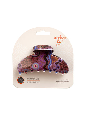 Aboriginal Our Country Hair Claw Clip