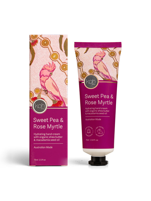 Aboriginal Sweet Pea &amp; Rose Myrtle Hand Cream