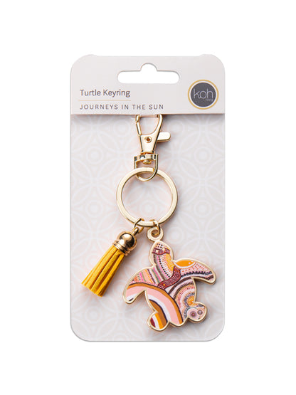 Aboriginal Journeys In The Sun Turtle Keyring