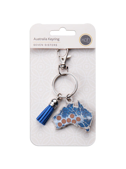 Aboriginal Seven Sisters Australia Keyring