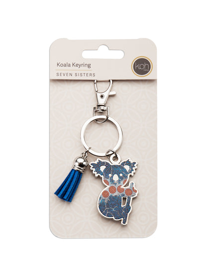 Aboriginal Seven Sisters Koala Keyring