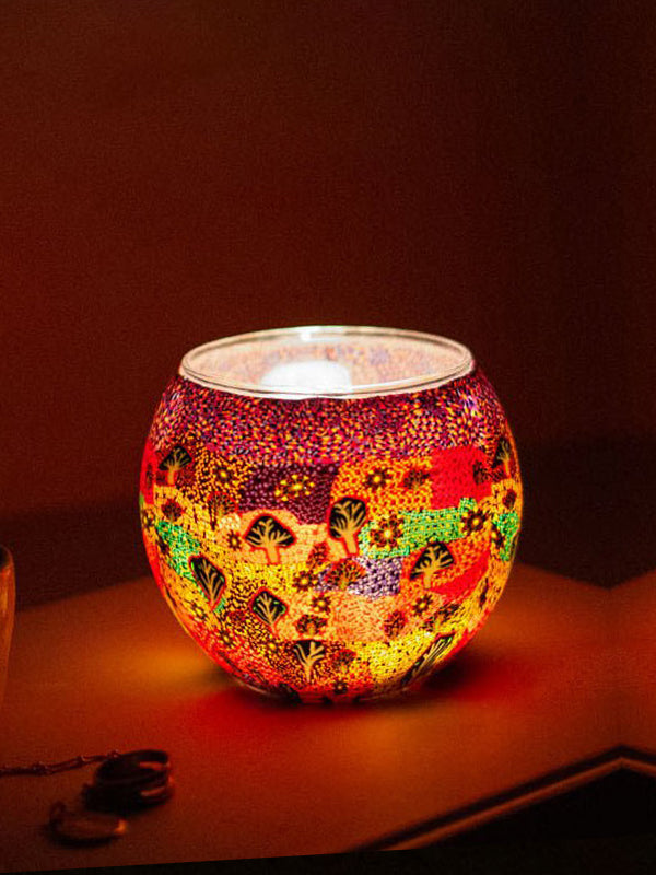 Aboriginal Bush Medicine Tealight Candle Holder