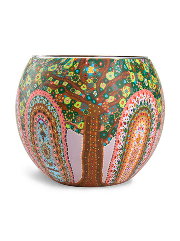 Aboriginal Tree of Life Tealight Candle Holder