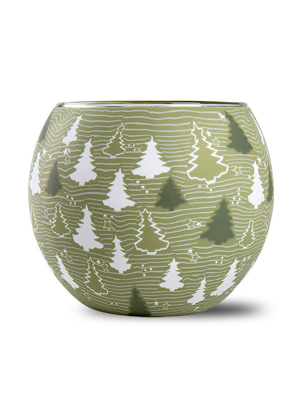 Christmas tree tealight candle holder