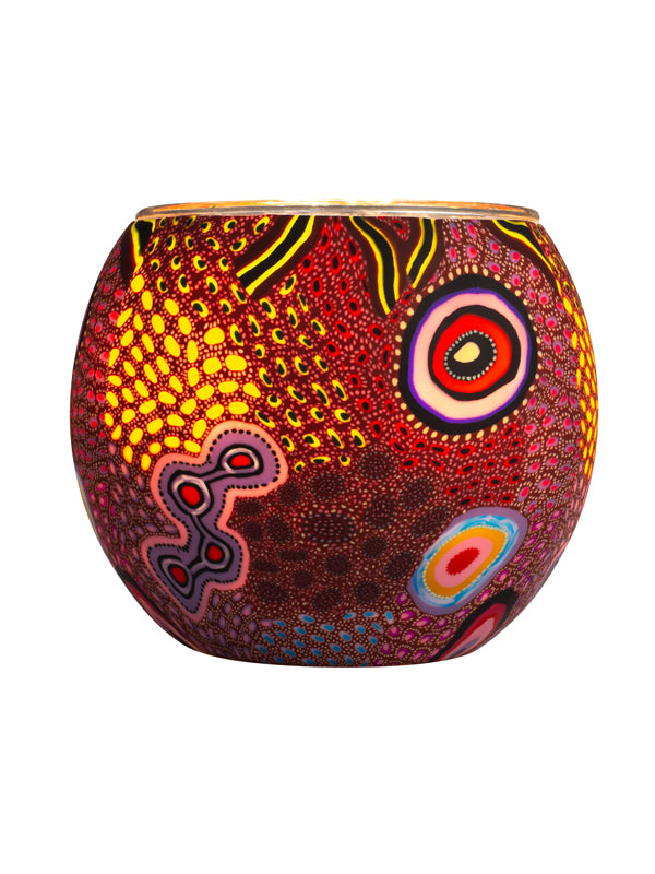 Aboriginal Our Country Tealight Candle Holder
