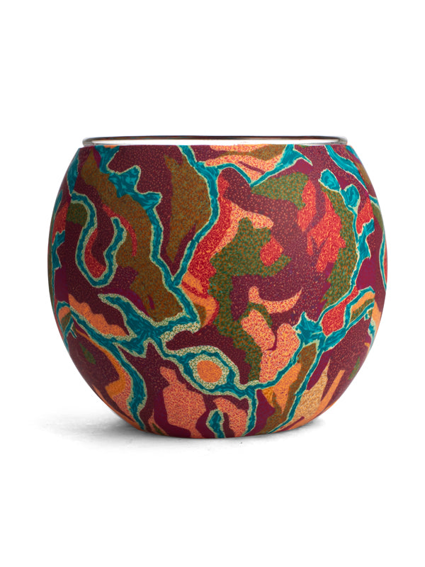 Aboriginal Pilbara Creeks Tealight Candle Holder