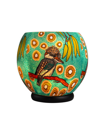 Aboriginal Kookaburra 30cm Lamp