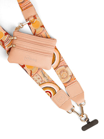 Aboriginal Journeys in the Sun Mobile Phone Lanyard Strap