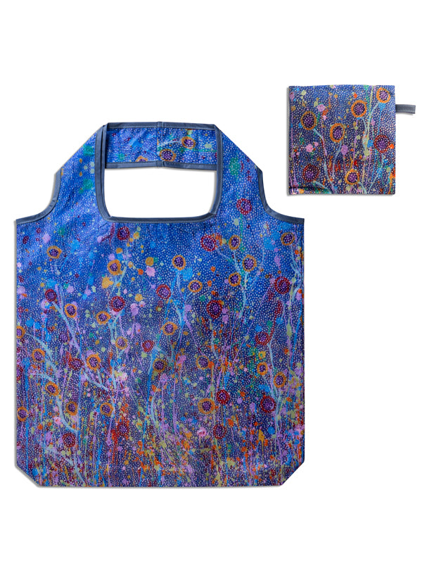 Aboriginal Morning Mist Recycled Plastic Bottle Bag 45cm