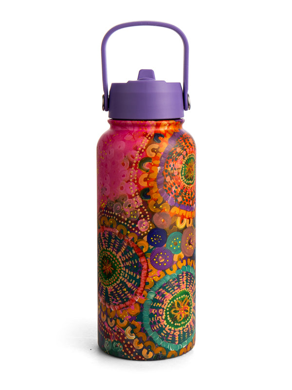 Aboriginal Each of Us 1L Stainless Steel Water Bottle