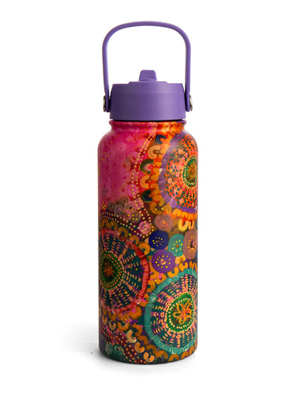 Aboriginal Each of Us 1L Stainless Steel Water Bottle