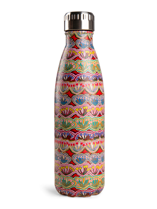 Aboriginal Medicine Flowers Stainless Steel Water Bottle
