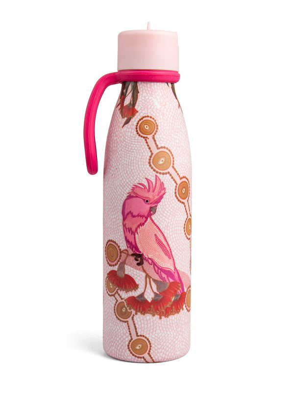 Aboriginal Spirit Being Silicone Handle Water Bottle