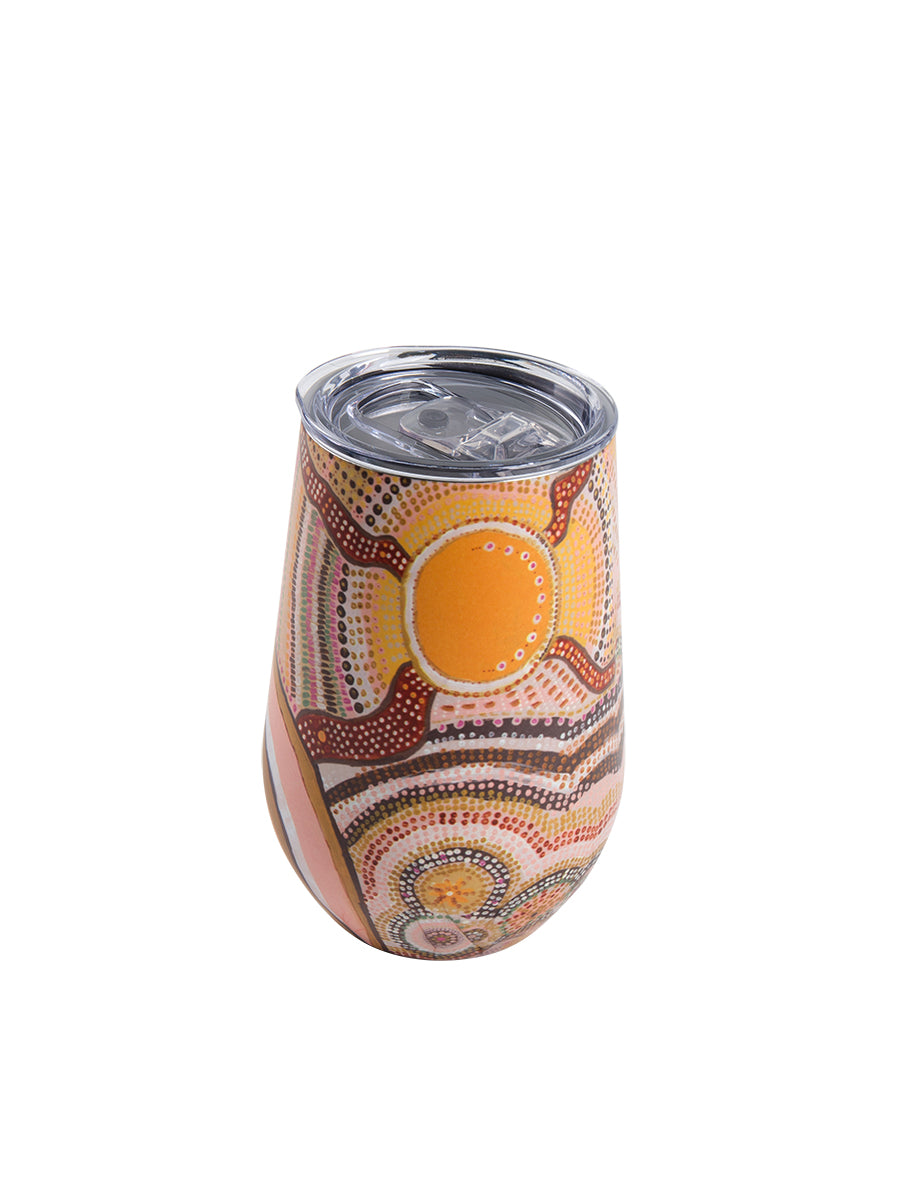 Aboriginal Journeys In The Sun Stainless Steel Travel Mug
