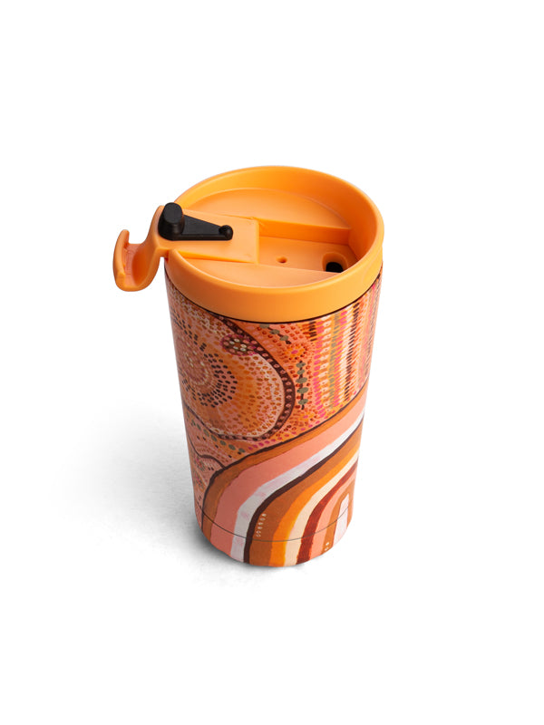 Aboriginal Journeys In The Sun 350ml Stainless Steel Travel Mug