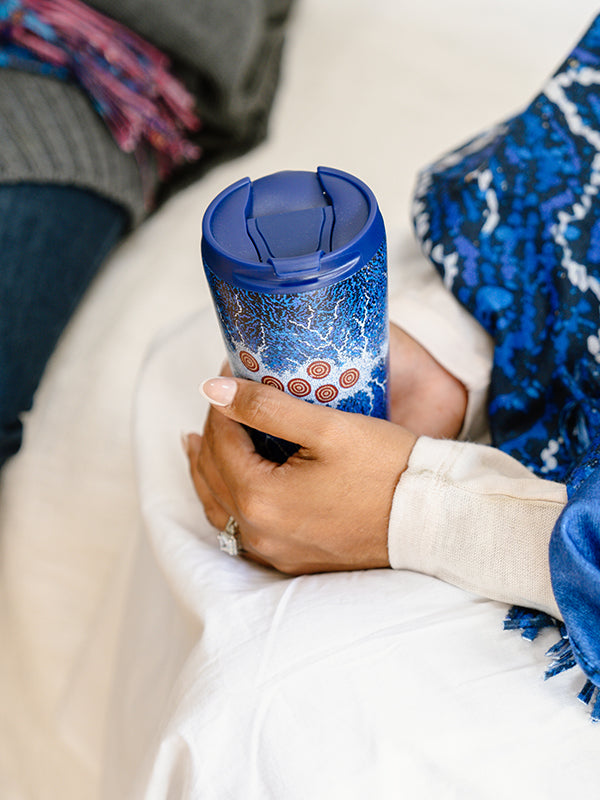 Aboriginal Seven Sisters Stainless Steel Travel Mug
