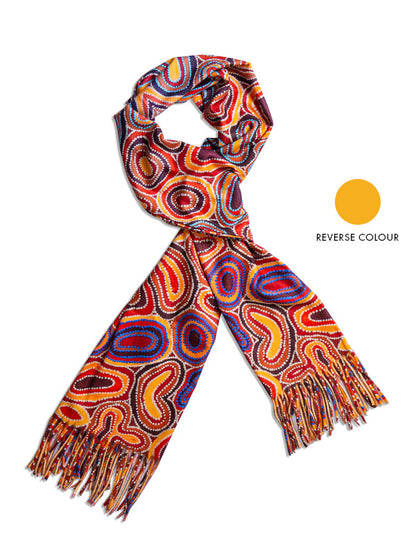 Aboriginal Dry Waterholes Scarf