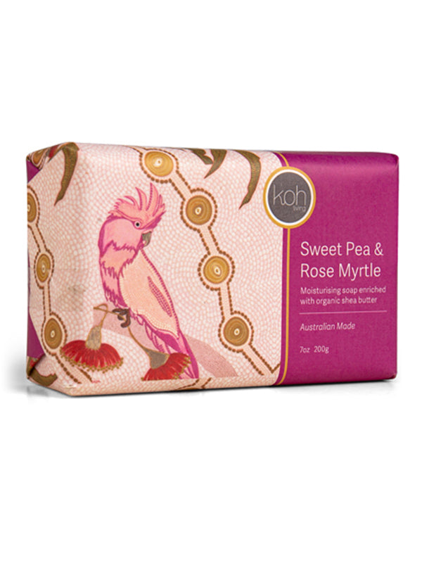 Aboriginal Sweet Pea &amp; Rose Myrtle Soap