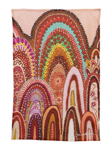 Aboriginal Home Cotton Tea Towel