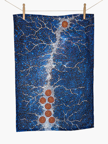Aboriginal Seven Sisters Cotton Tea Towel