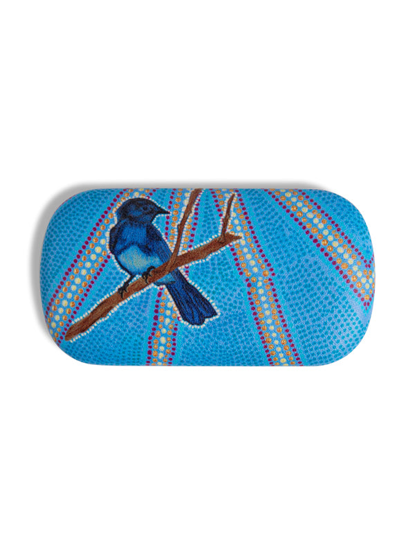 Aboriginal Willy Wagtail Travel Case