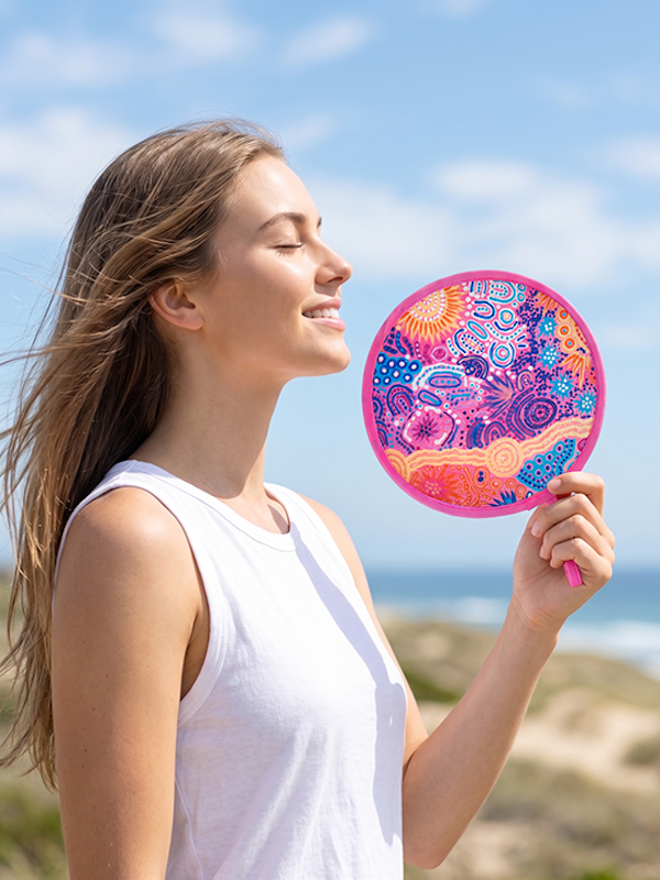 Aboriginal Women’s Love Story Twist Foldable Fan