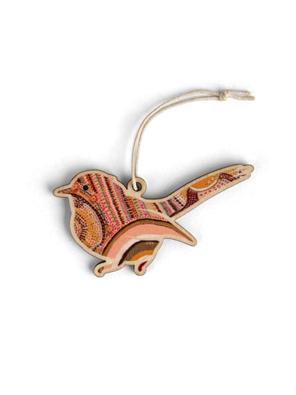 Aboriginal Christmas Blue Wren Decoration Journeys In The Sun