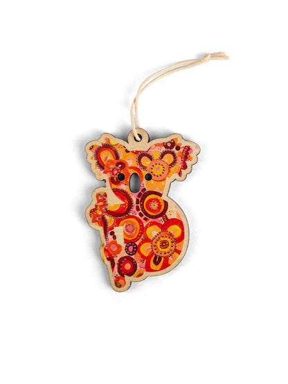 Aboriginal Christmas Koala Decoration Sunrise Circles