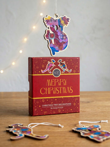 Aboriginal Mixed 4Pack Christmas Animal 2026