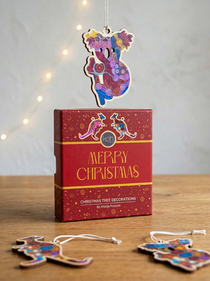 Aboriginal Mixed 4Pack Christmas Animal 2026