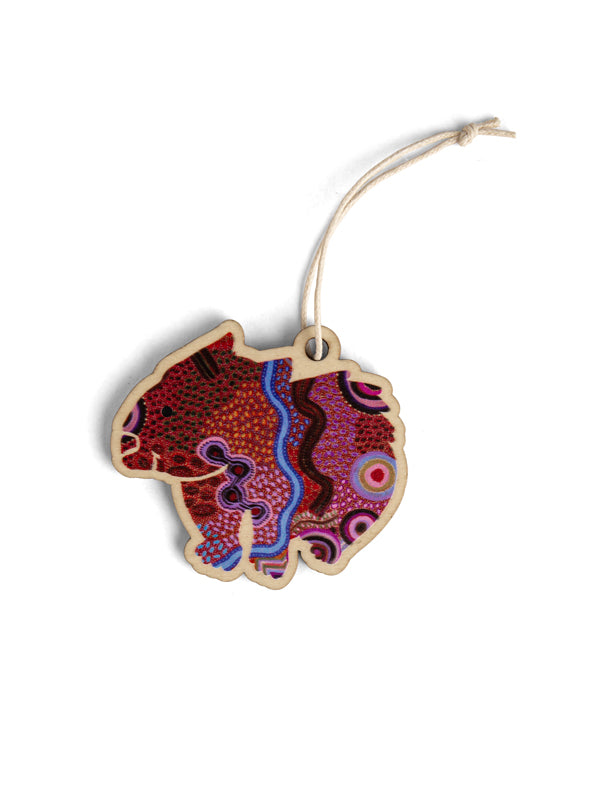Aboriginal Christmas Wombat Decoration Our Country