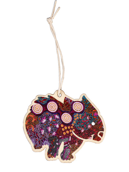 Aboriginal Christmas Wombat  Decoration Women&